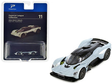 Load image into Gallery viewer, Aston Martin Valkyrie Skyfall Silver Metallic with Black Top &quot;Hypercar League Collection&quot; 1/64 Diecast Model Car by PosterCars PosterCars
