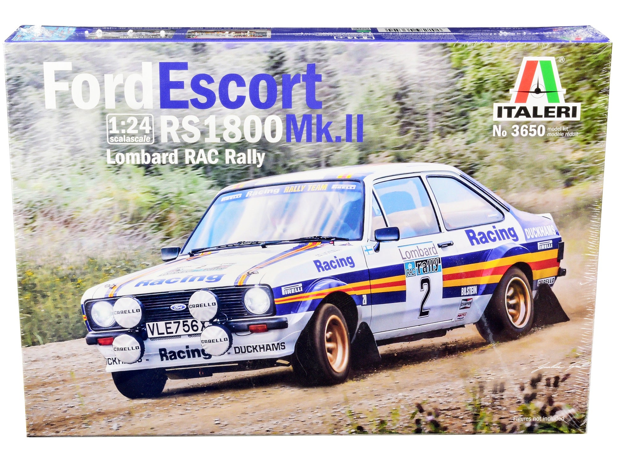 Skill 2 Model Kit Ford Escort RS 1800 Mk.II #2 Lombard RAC Rally (1981) 1/24 Scale Model by Italeri Italeri