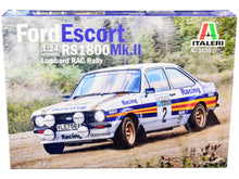 Load image into Gallery viewer, Skill 2 Model Kit Ford Escort RS 1800 Mk.II #2 Lombard RAC Rally (1981) 1/24 Scale Model by Italeri Italeri
