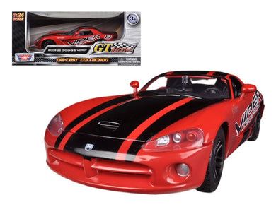 2003 Dodge Viper SRT-10 #8 Red with Black Stripes 