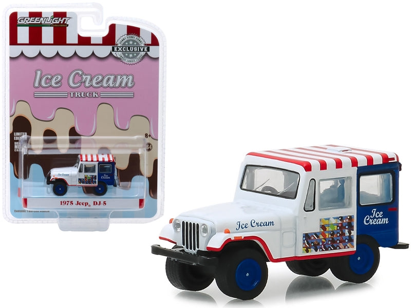 1975 Jeep DJ-5 Ice Cream Truck "Hobby Exclusive" 1/64 Diecast Model Car by Greenlight Greenlight