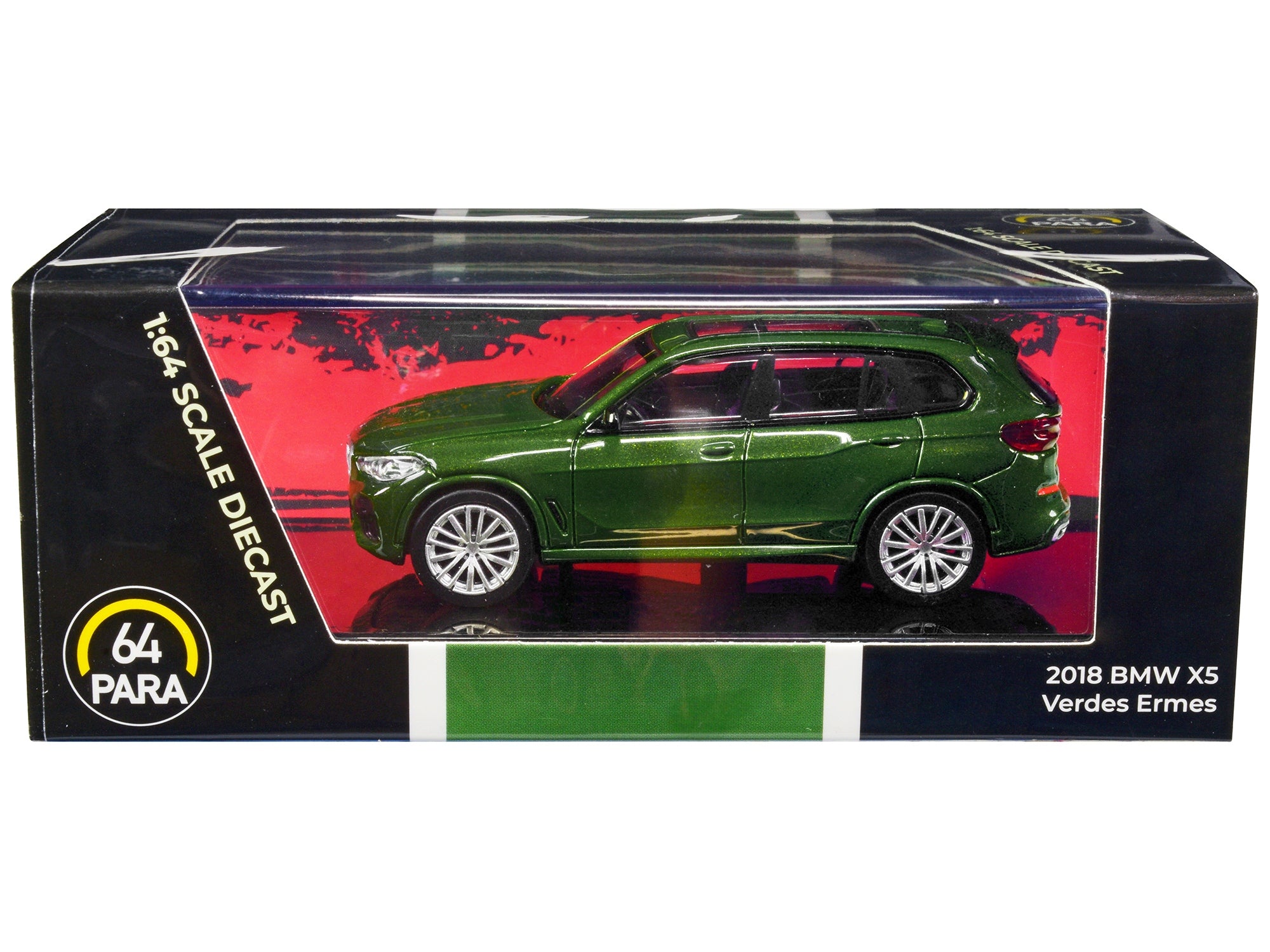 2018 BMW X5 Verde Ermes Green Metallic with Sunroof 1/64 Diecast Model Car by Paragon Models Paragon