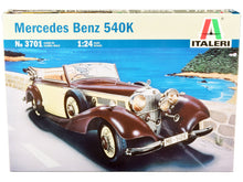 Load image into Gallery viewer, Skill 3 Model Kit Mercedes Benz 540K 1/24 Scale Model by Italeri Italeri
