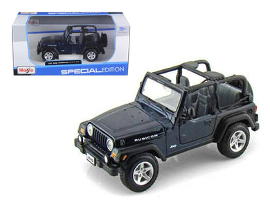 Jeep Wrangler Rubicon Dark Blue 1/27 Diecast Model Car by Maisto Maisto