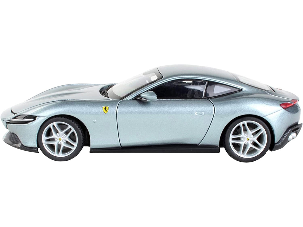 Ferrari Roma Gray Metallic "Race + Play" Series 1/24 Diecast Model Car by Bburago Bburago