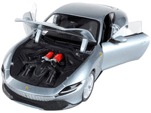 Load image into Gallery viewer, Ferrari Roma Gray Metallic &quot;Race + Play&quot; Series 1/24 Diecast Model Car by Bburago Bburago
