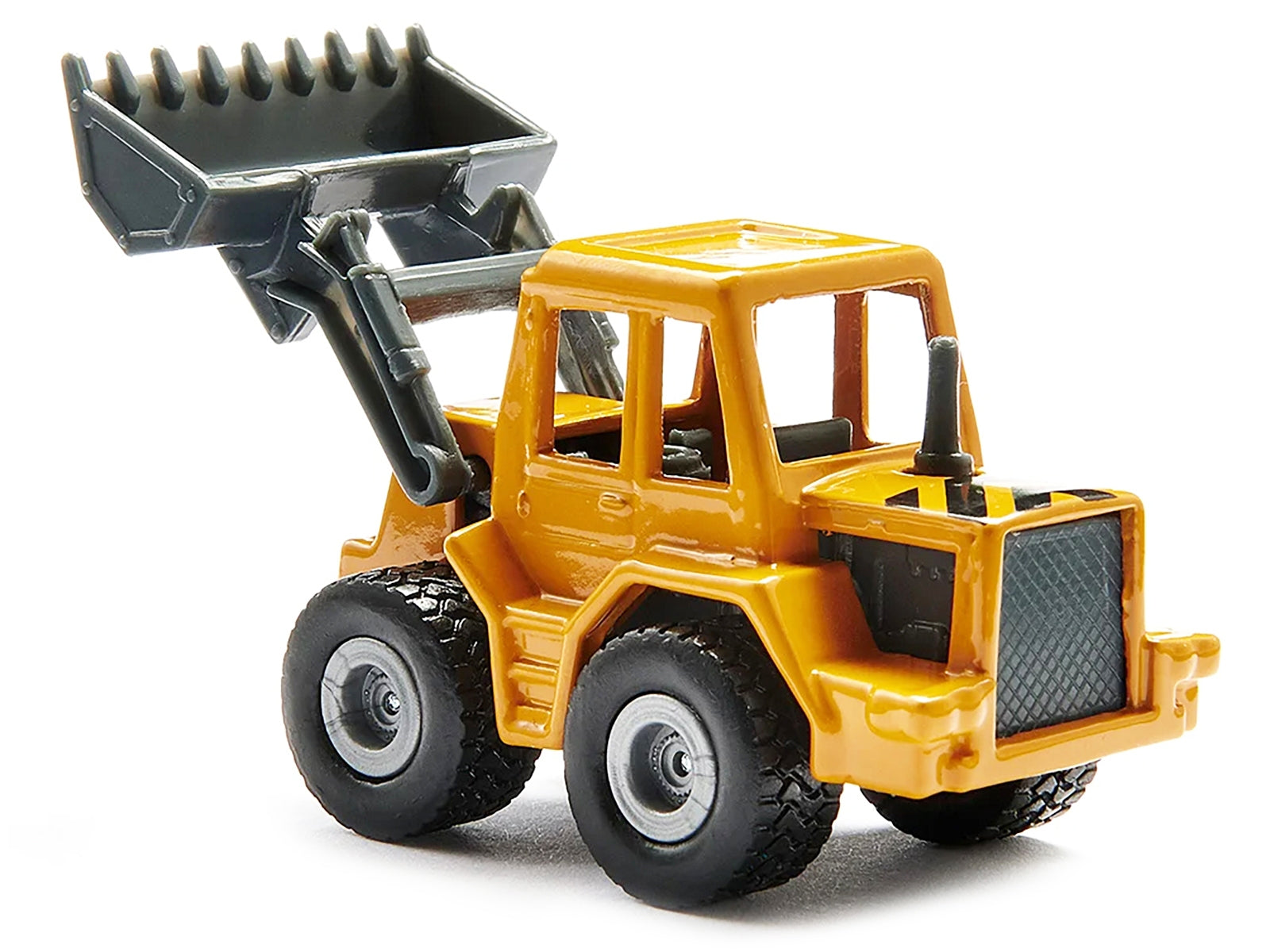 Truck with Low Loader Trailer and Front Loader Yellow Diecast Model by Siku SIKU