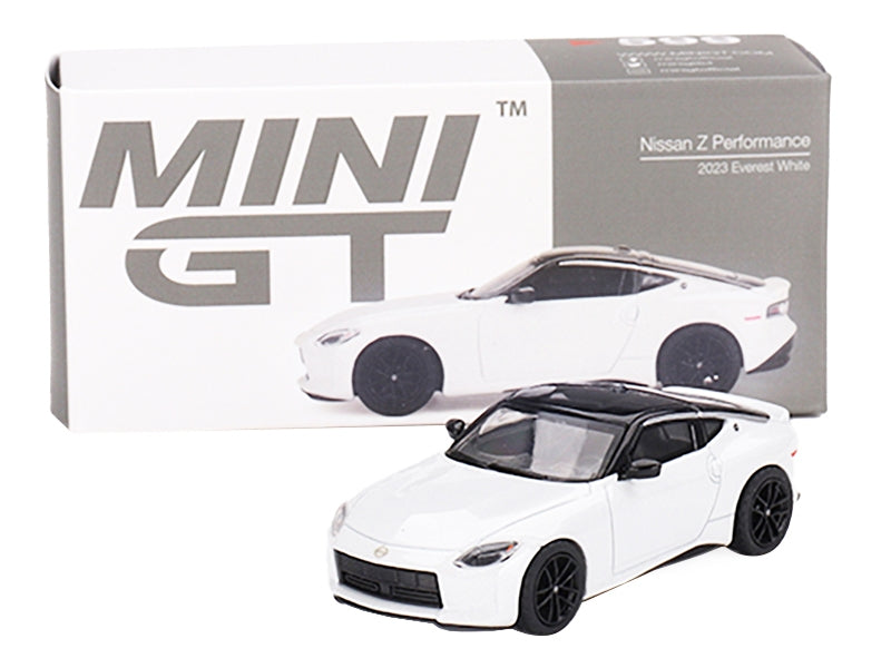 2023 Nissan Z Performance Everest White Metallic with Black Top Limited Edition to 3000 pieces Worldwide 1/64 Diecast Model Car by True Scale Miniatures True Scale Miniatures