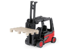 Load image into Gallery viewer, Linde E35 Forklift Truck Red with Black Top with Pallet Accessory Diecast Model by Siku SIKU
