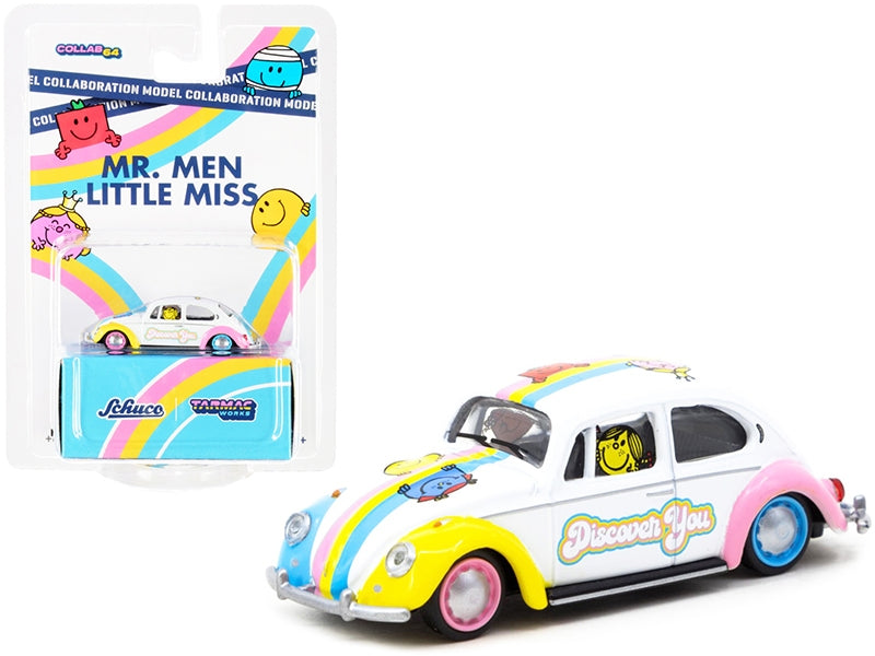 Volkswagen Beetle Low Rider "Mr. Men Little Miss" "Collaboration Model" 1/64 Diecast Model Car by Schuco & Tarmac Works Schuco