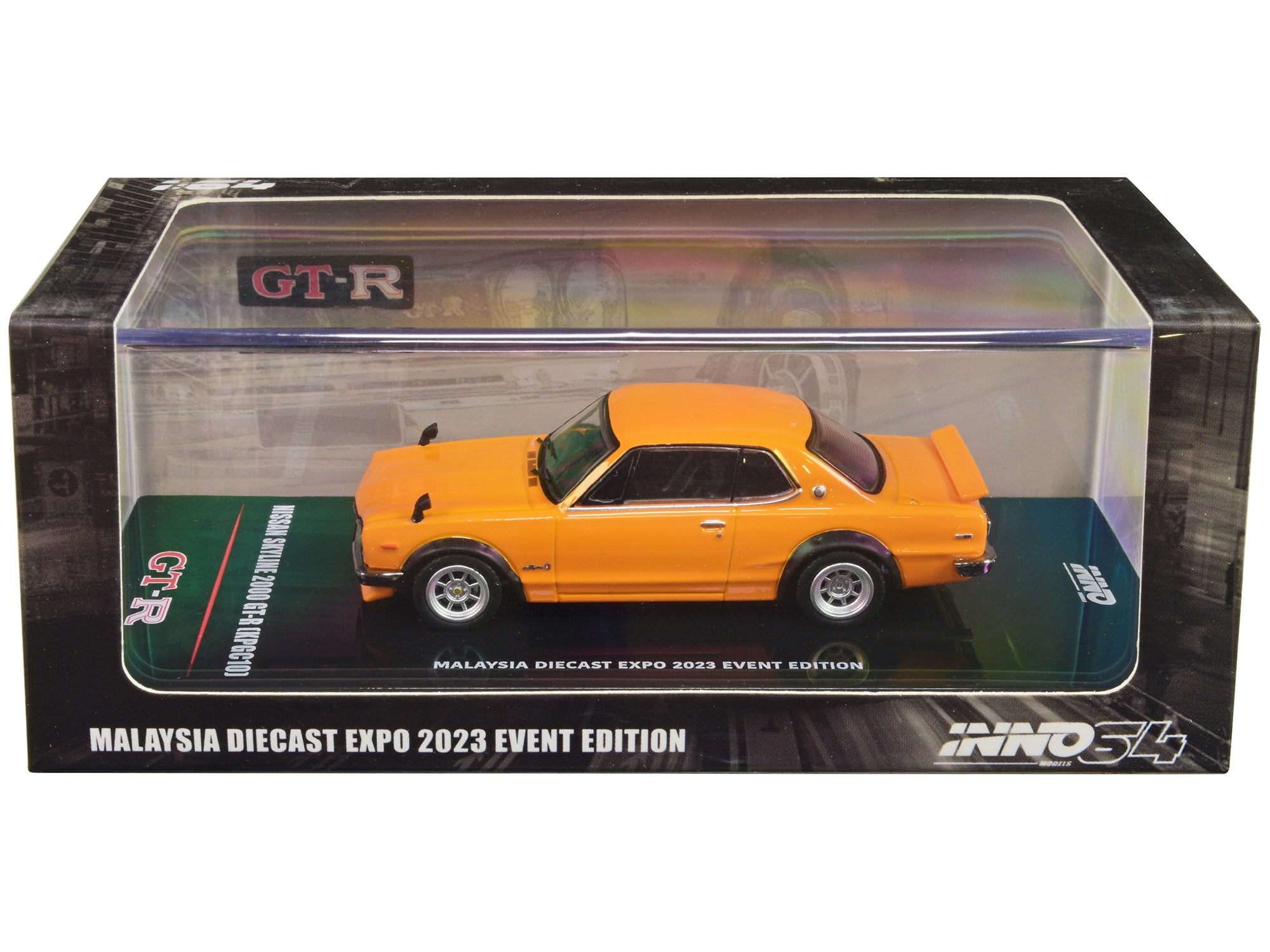 Nissan Skyline 2000 GT-R (KPGC10) RHD (Right Hand Drive) Orange "Malaysia Diecast Expo Event Edition" (2023) 1/64 Diecast Model Car by Inno Models Inno Models