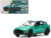 Load image into Gallery viewer, Aston Martin DBX Racing Green Metallic with Black Top 1/64 Diecast Model Car by Pop Race DREAMLAND DIE CAST
