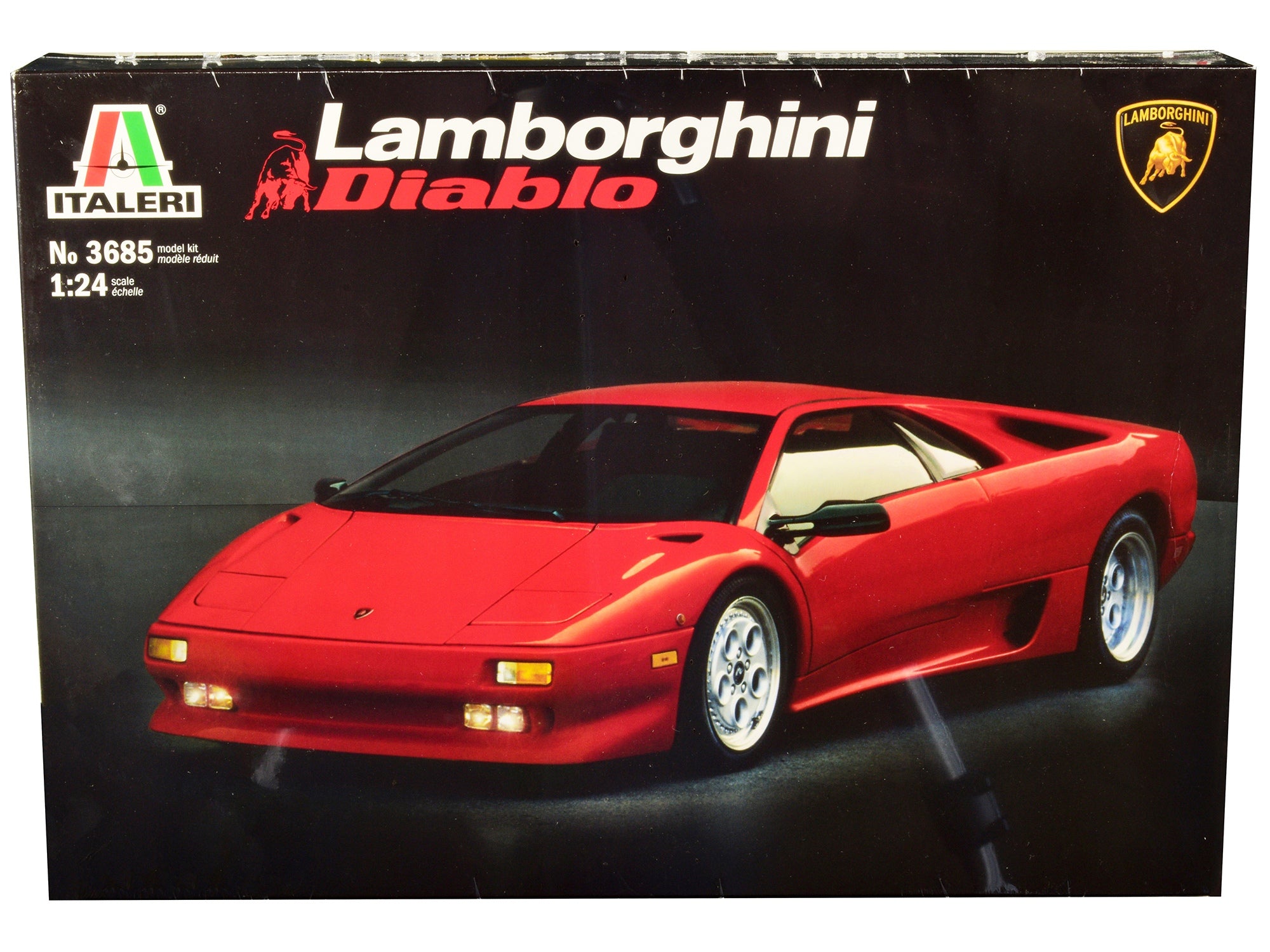 Skill 3 Model Kit Lamborghini Diablo 1/24 Scale Model by Italeri Italeri