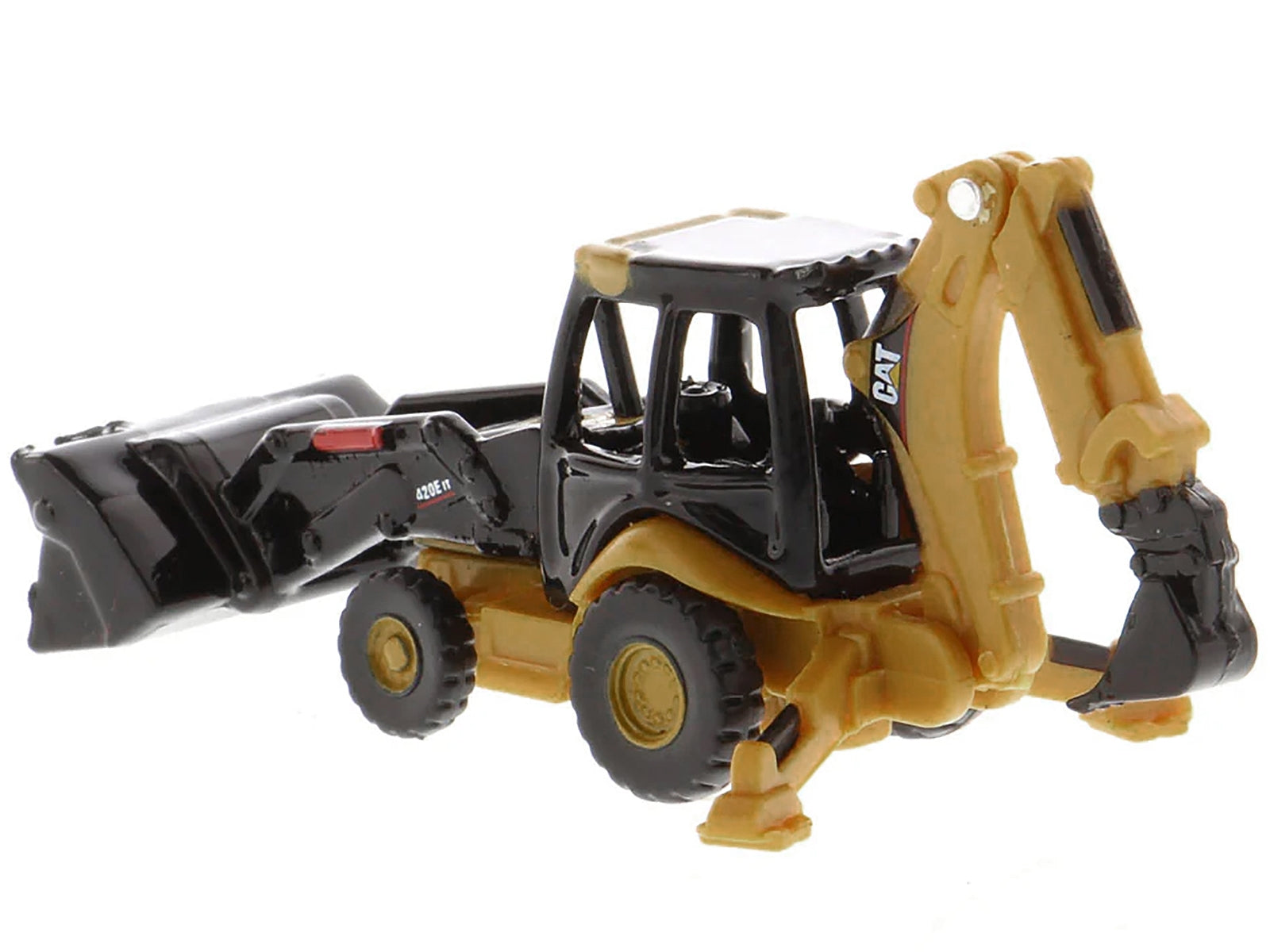 CAT Caterpillar 420E Backhoe Loader Yellow "Micro-Constructor" Series Diecast Model by Diecast Masters Diecast Masters