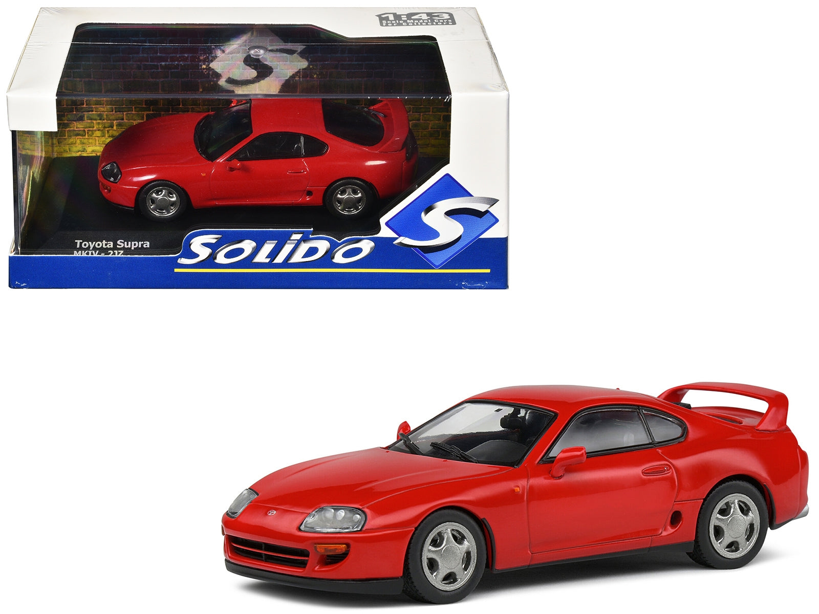 2001 Toyota Supra Mk.4 Red 1/43 Diecast Model Car by Solido Solido