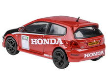 Load image into Gallery viewer, 2001 Honda Civic Type R EP3 Red with Graphics &quot;BTCC Honda Racing&quot; 1/64 Diecast Model Car by Paragon Models Paragon
