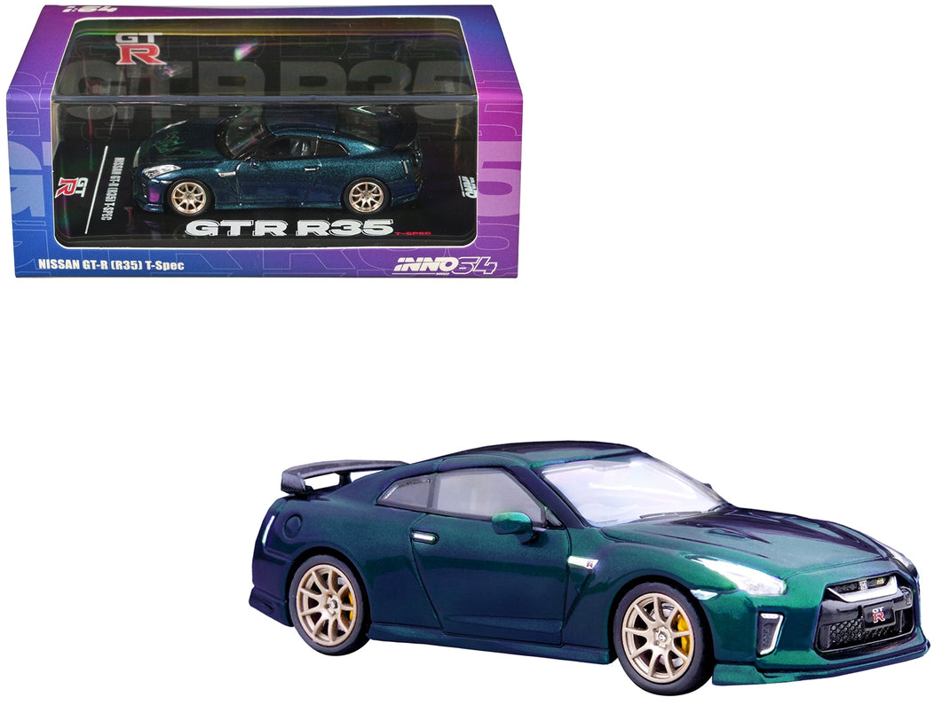 Nissan GT-R (R35) T-Spec RHD (Right Hand Drive) Midnight Purple Metallic 1/64 Diecast Model Car by Inno Models Inno Models