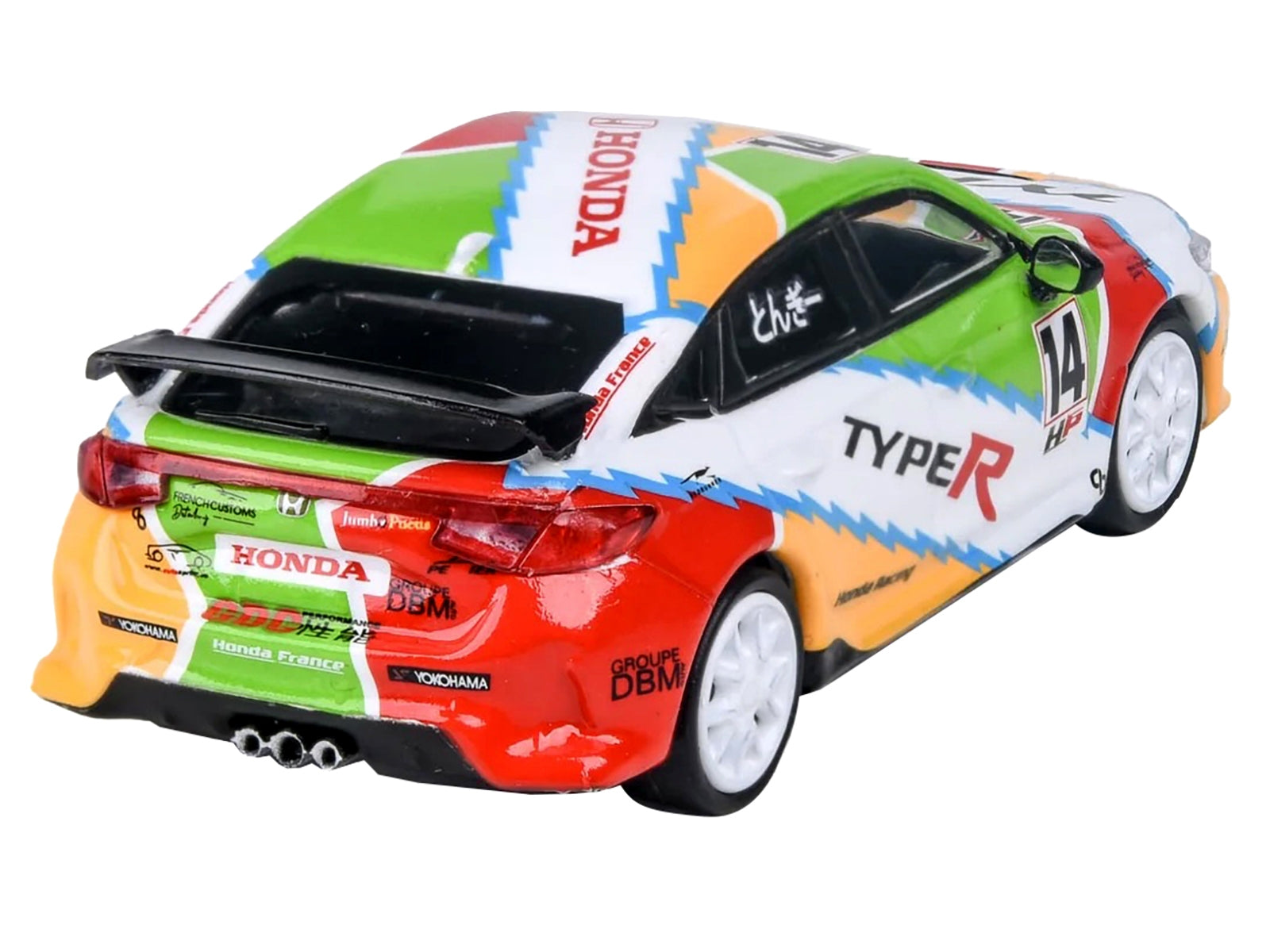 2023 Honda Civic Type R FL5 #14 "JACCS" Livery 1/64 Diecast Model Car by Paragon Models Paragon