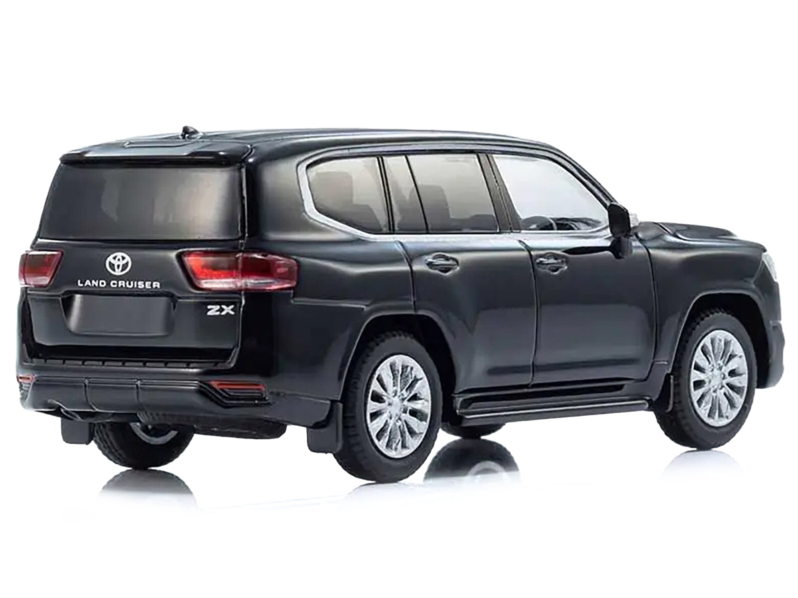 Toyota Land Cruiser ZX RHD (Right Hand Drive) Black with Mini Book No.14 1/64 Diecast Model Car by Kyosho Kyosho