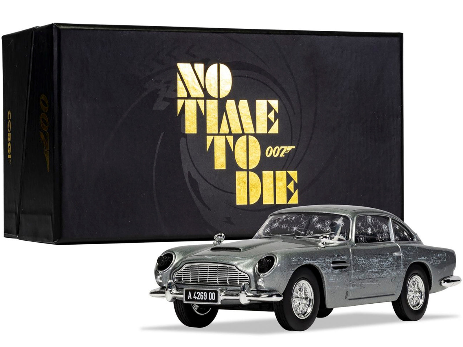 Aston Martin DB5 RHD (Right Hand Drive) Silver (Damaged) James Bond 007 "No Time To Die" (2021) Movie Diecast Model Car by Corgi Corgi