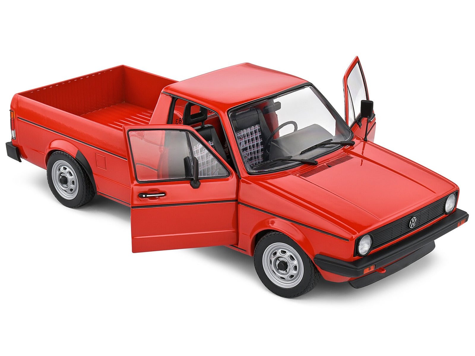 1983 Volkswagen Caddy MK 1 Pickup Truck Mars Red 1/18 Diecast Model Car by Solido Solido