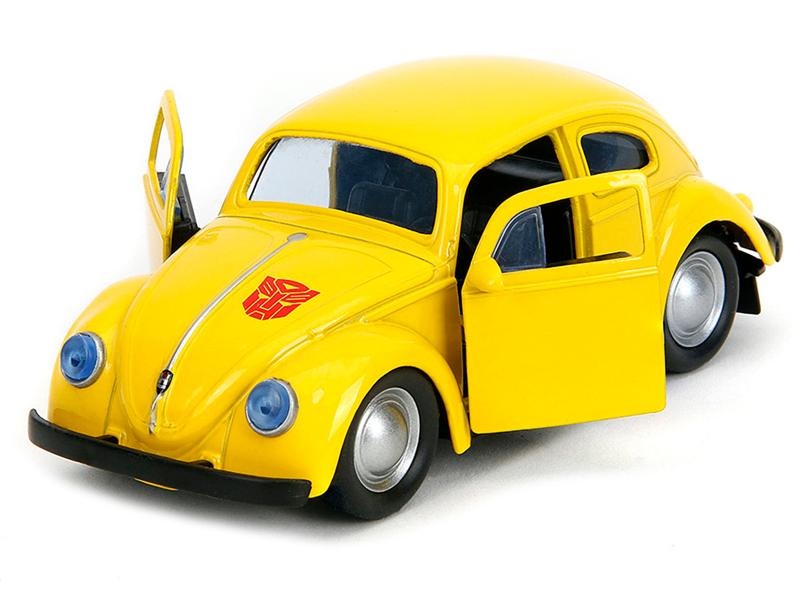 Volkswagen Beetle "Bumblebee" Yellow "Transformers" "Hollywood Rides" Series 1/32 Diecast Model Car by Jada Jada