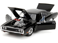 Load image into Gallery viewer, Dodge Charger R/T Black with Dom Diecast Figure &quot;Fast &amp; Furious&quot; (2009) Movie &quot;Hollywood Rides&quot; Series 1/24 Diecast Model Car by Jada Jada
