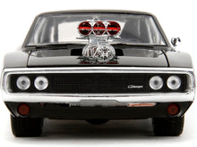 Load image into Gallery viewer, Dodge Charger R/T Black with Dom Diecast Figure &quot;Fast &amp; Furious&quot; (2009) Movie &quot;Hollywood Rides&quot; Series 1/24 Diecast Model Car by Jada Jada
