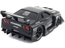 Load image into Gallery viewer, 1999 Nissan Skyline GT-R (R34) #5 &quot;Liberty Walk&quot; Black 1/64 Diecast Model Car by Muscle Machines Muscle Machines
