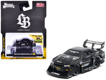 Load image into Gallery viewer, 1999 Nissan Skyline GT-R (R34) #5 &quot;Liberty Walk&quot; Black 1/64 Diecast Model Car by Muscle Machines Muscle Machines
