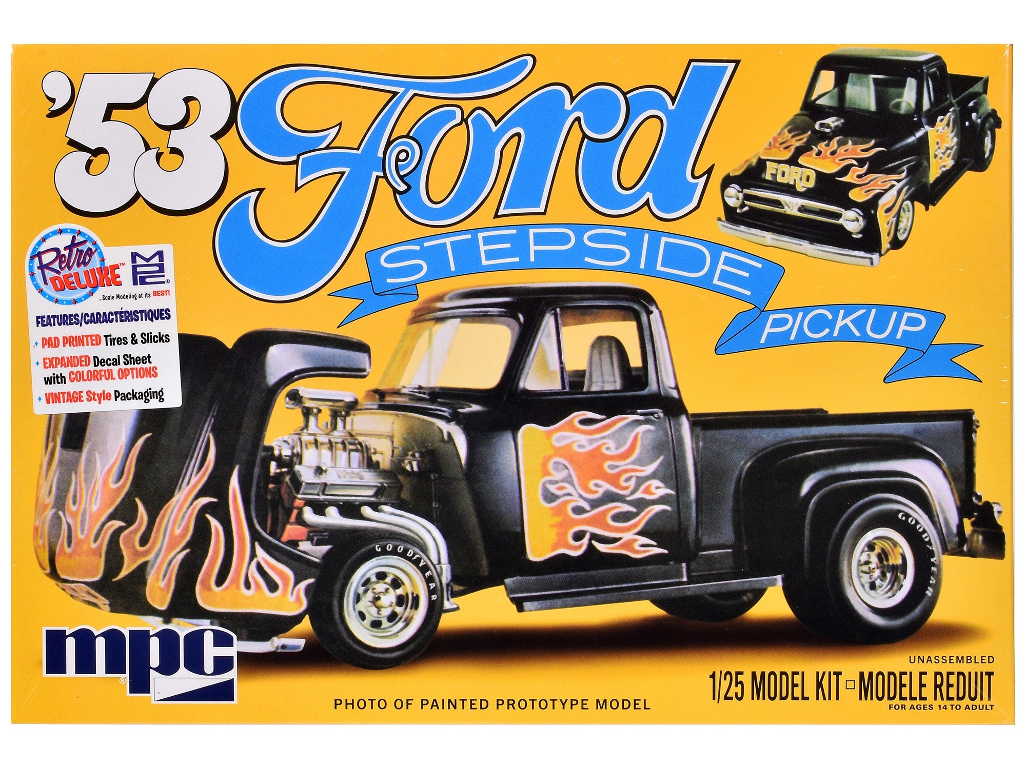 Skill 2 Model Kit 1953 Ford Stepside Pickup Truck 1/25 Scale Model by MPC MPC