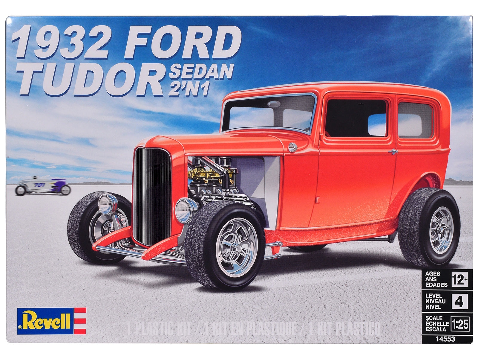 Level 4 Model Kit 1932 Ford Tudor Sedan 2-in-1 Kit 1/25 Scale Model by Revell Revell