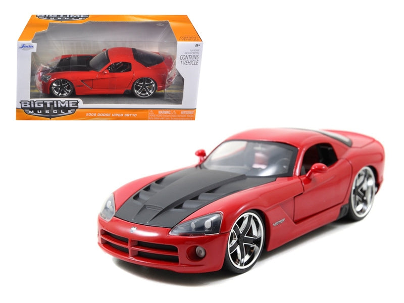 2008 Dodge Viper SRT10 Red 1/24 Diecast Car Model by Jada Jada