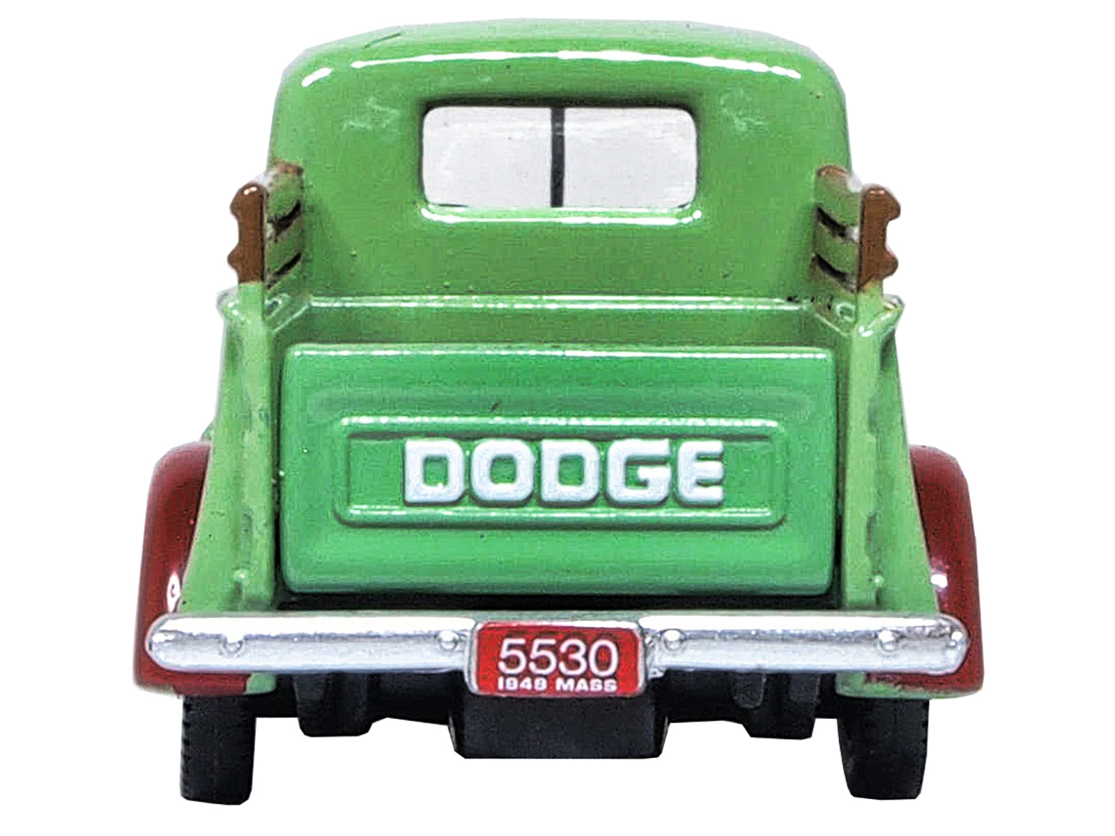 1948 Dodge B-1B Pickup Truck Green "Dan's Service Garage" 1/87 (HO) Scale Diecast Model Car by Oxford Diecast Oxford Diecast