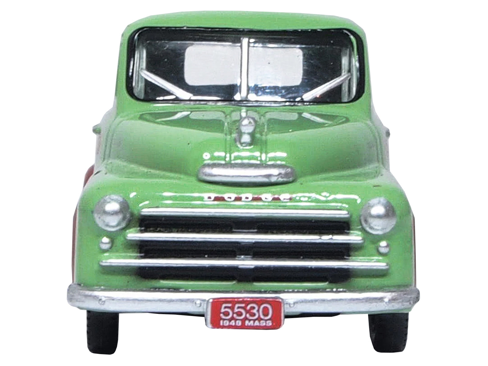 1948 Dodge B-1B Pickup Truck Green "Dan's Service Garage" 1/87 (HO) Scale Diecast Model Car by Oxford Diecast Oxford Diecast