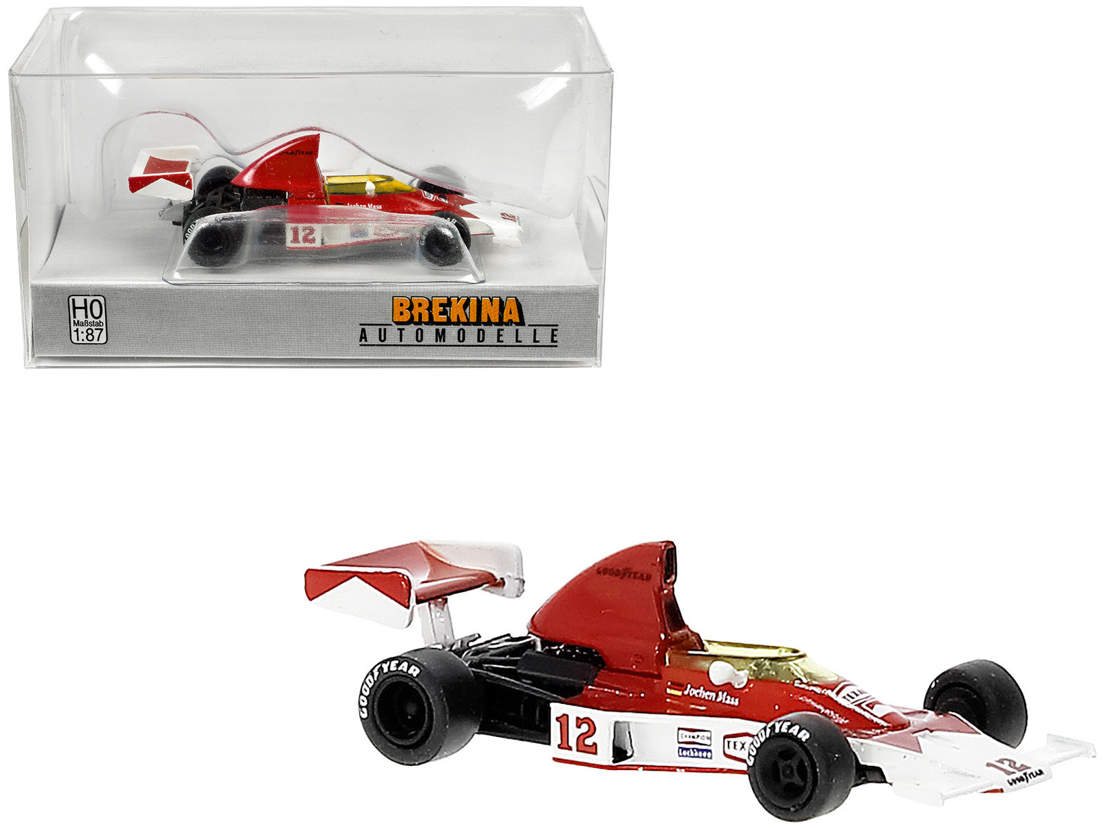 McLaren M23 #12 Jochen Mass "Formula One F1 World Championship" (1976) 1/87 (HO) Scale Model Car by Brekina Brekina