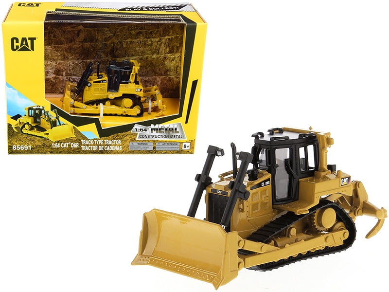 CAT Caterpillar D6R Track-Type Tractor "Play & Collect!" Series 1/64 Diecast Model by Diecast Masters Diecast Masters