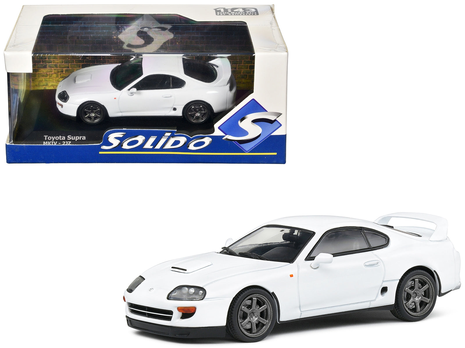 2001 Toyota Supra Mk.4 White 1/43 Diecast Model Car by Solido Solido