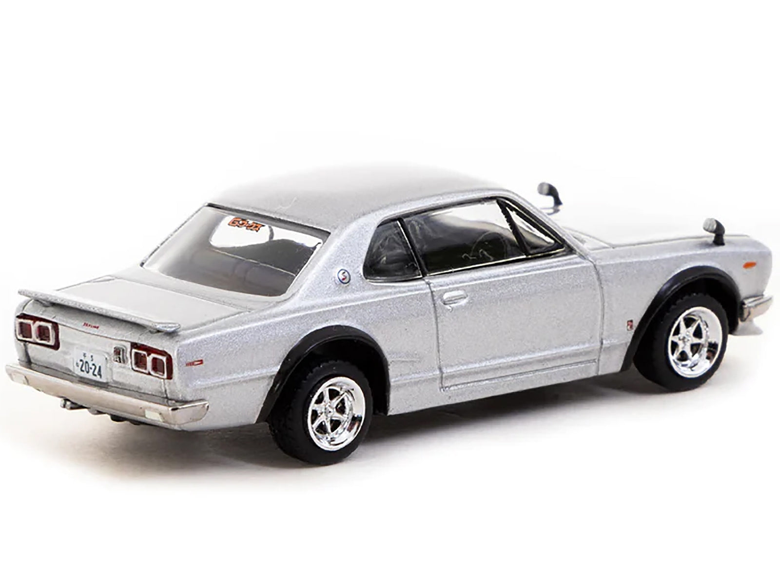 Nissan Skyline 2000 GT-R (KPGC10) RHD (Right Hand Drive) Silver Metallic "Japan Special Edition" "Global64" Series 1/64 Diecast Model by Tarmac Works Tarmac Works