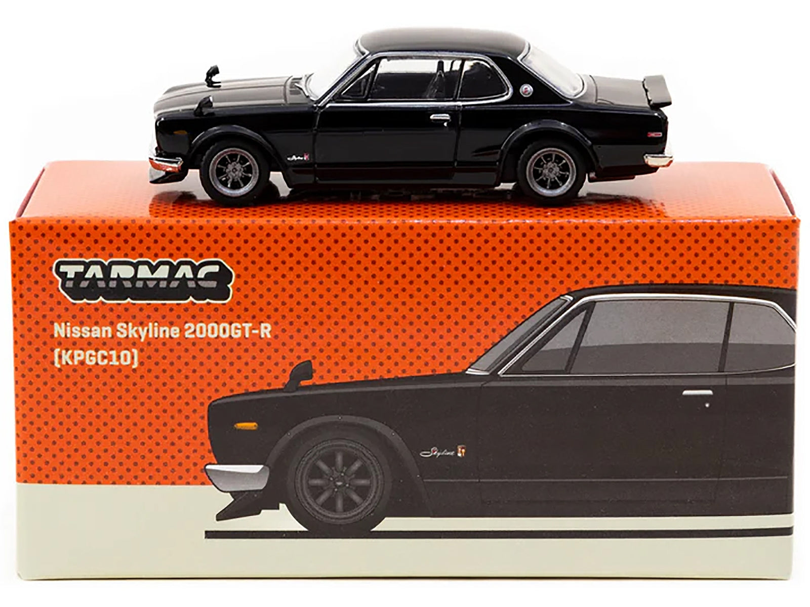 Nissan Skyline 2000GT-R (KPGC10) RHD (Right Hand Drive) Black "Global64" Series 1/64 Diecast Model by Tarmac Works Tarmac Works