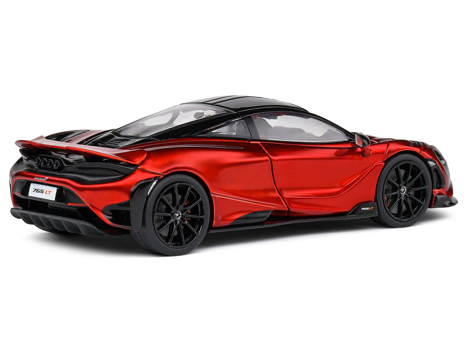 2020 McLaren 765 LT Volcano Red Metallic with Black Top 1/43 Diecast Model Car by Solido Solido