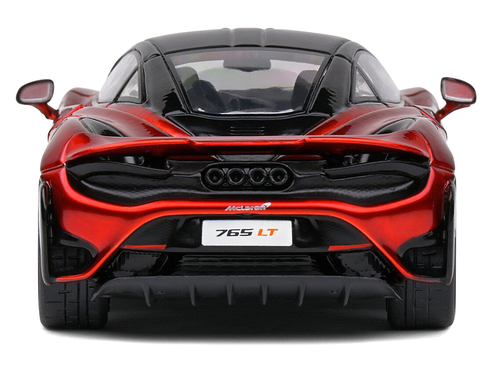 2020 McLaren 765 LT Volcano Red Metallic with Black Top 1/43 Diecast Model Car by Solido Solido