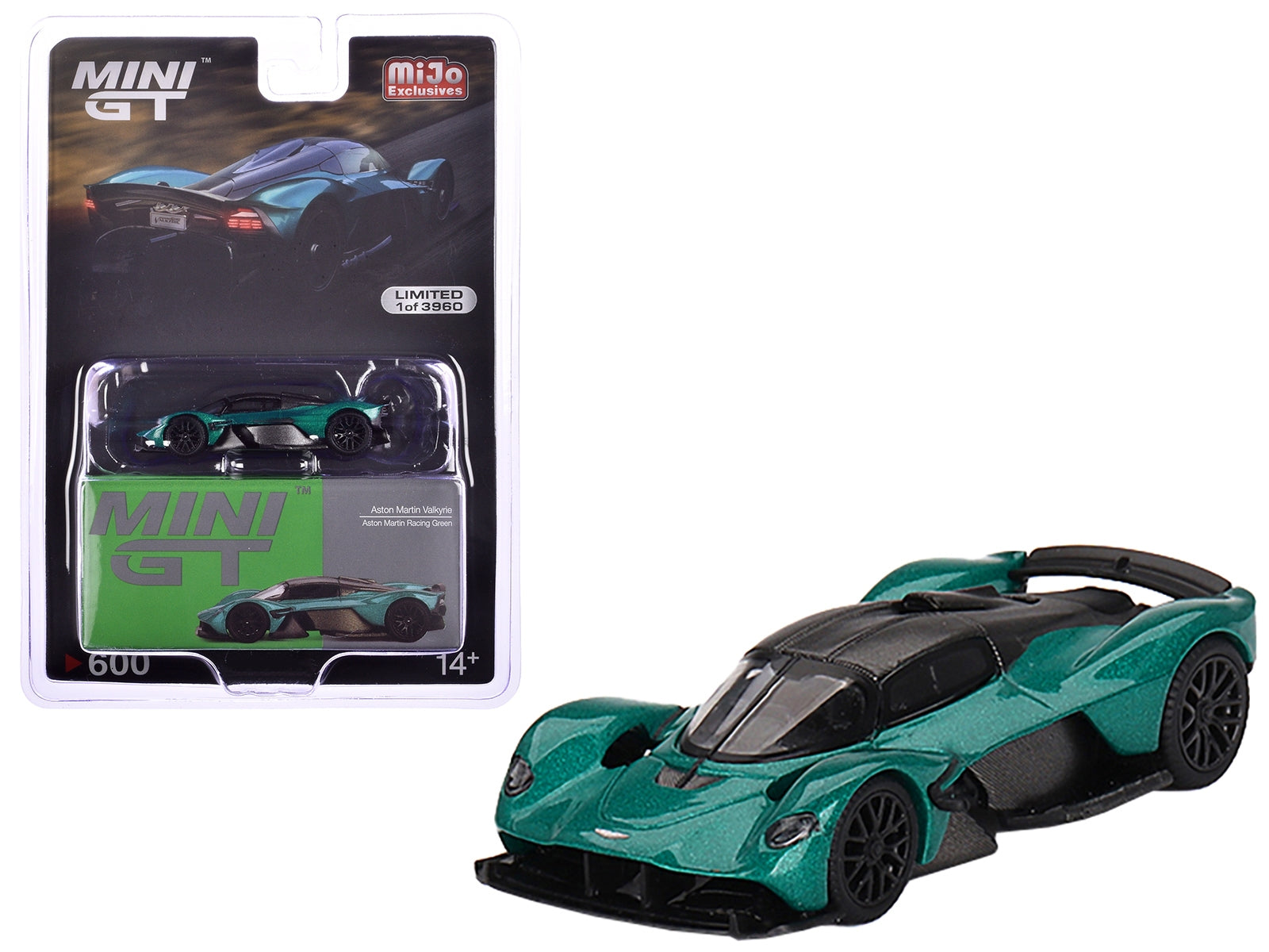 Aston Martin Valkyrie Racing Green Metallic Limited Edition to 3960 pieces Worldwide 1/64 Diecast Model Car by True Scale Miniatures True Scale Miniatures