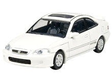 Load image into Gallery viewer, 1999 Honda Civic Si EM1 Taffeta White with Sunroof 1/64 Diecast Model Car by Paragon Models Paragon
