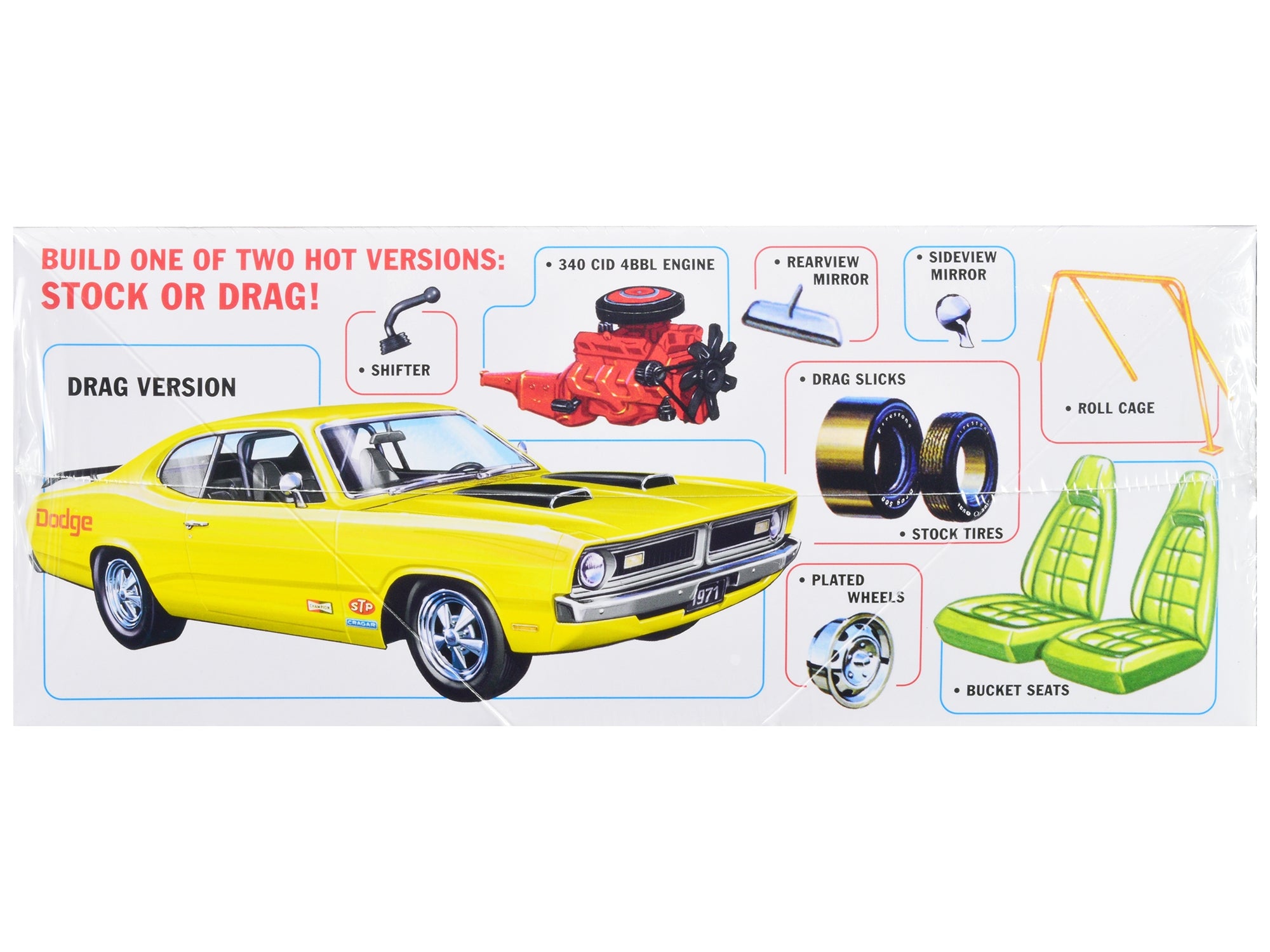 Skill 2 Model Kit 1971 Dodge Demon 1/25 Scale Model by MPC MPC