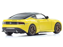 Load image into Gallery viewer, Nissan Fairlady Z RHD (Right Hand Drive) Ikazuchi Yellow with Black Top with Mini Book No.13 1/64 Diecast Model Car by Kyosho Kyosho
