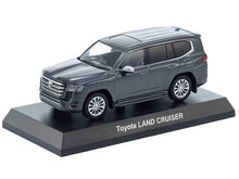 Load image into Gallery viewer, Toyota Land Cruiser ZX RHD (Right Hand Drive) Gray Metallic with Mini Book No.14 1/64 Diecast Model Car by Kyosho Kyosho
