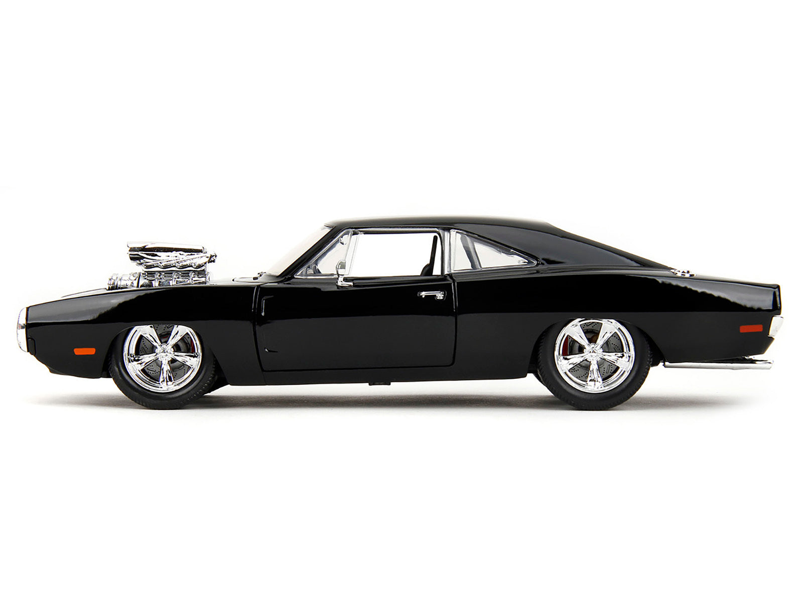 1970 Dodge Charger Black with Race Interior "Fast & Furious" Movie 1/24 Diecast Model Car by Jada Jada