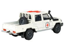 Load image into Gallery viewer, 2014 Toyota Land Cruiser LC 79 Pickup Truck White &quot;International Red Cross&quot; 1/64 Diecast Model Car by Paragon Models Paragon
