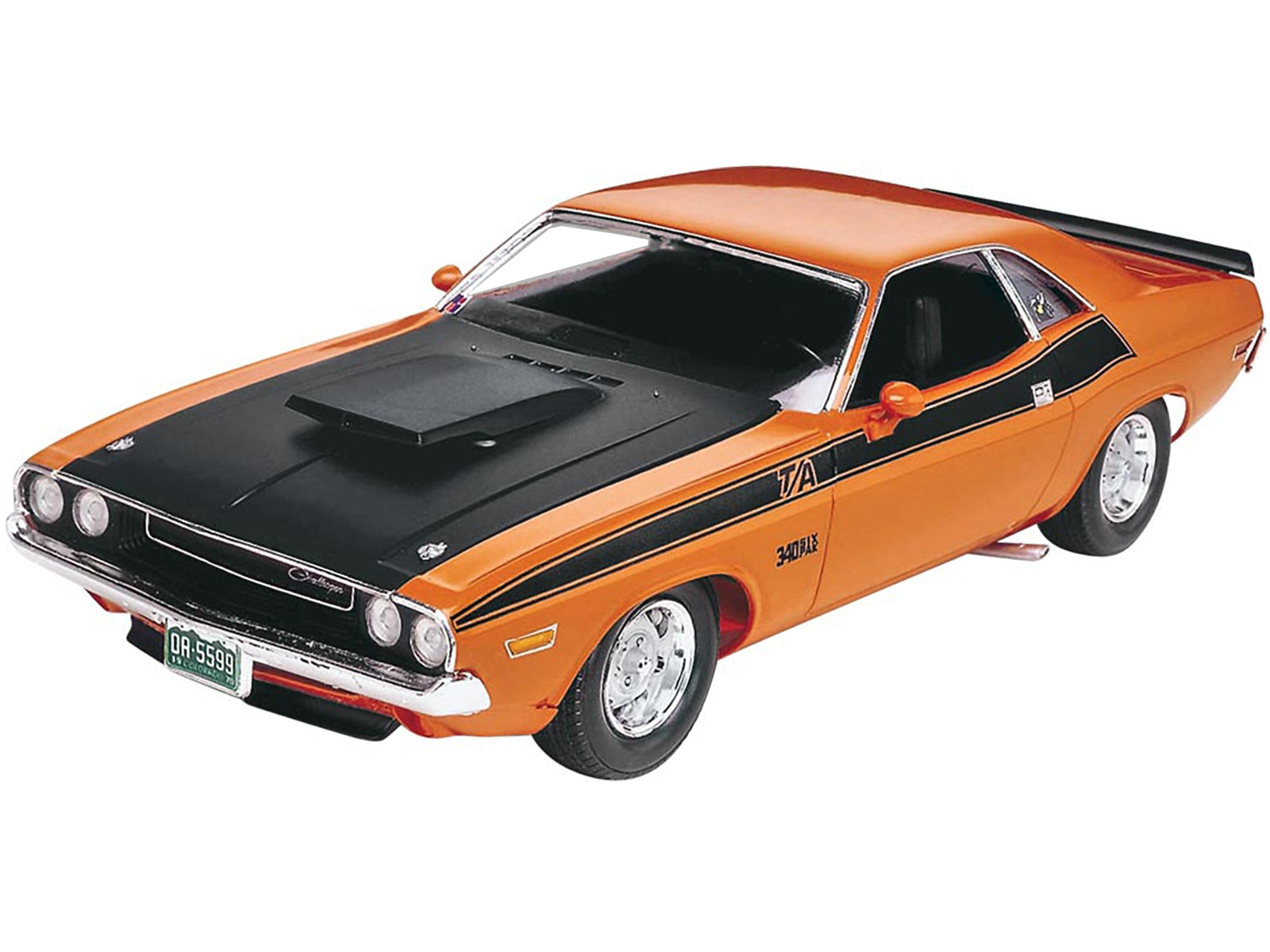 Level 4 Model Kit 1970 Dodge Challenger T/A "Streetburner" 2-in-1 Kit 1/24 Scale Model by Revell Revell